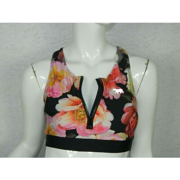 Running Bare Zip Crop Maggie Sports Bra Size 6/8 - Picture 4 of 8